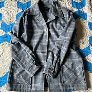 Pendleton Light Blue Plaid 49er Jacket